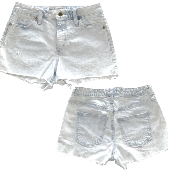 Universal Thread 3” Light Vintage Wash Denim Cutoff Shorts Hi Rise Stretch Sz 26 - Picture 14 of 14